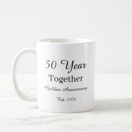 50 Year Anniversary Mug Golden Wedding Anniversary Kaffemugg