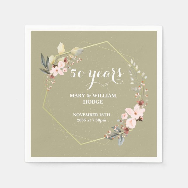 "50 Years of Forever: An Anniversary to Remember"  Pappersservett (Framsidan)