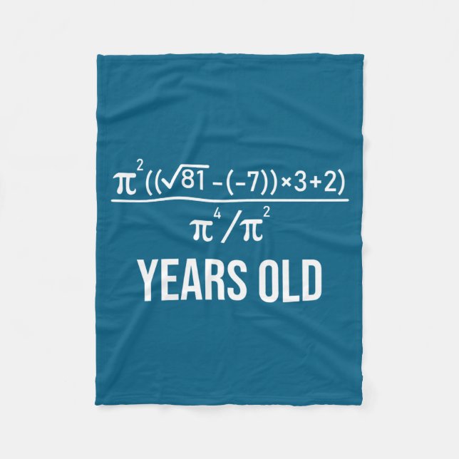 50 Years Old Equation Funny 50th Birthday Math  Fleecefilt (Framsidan)