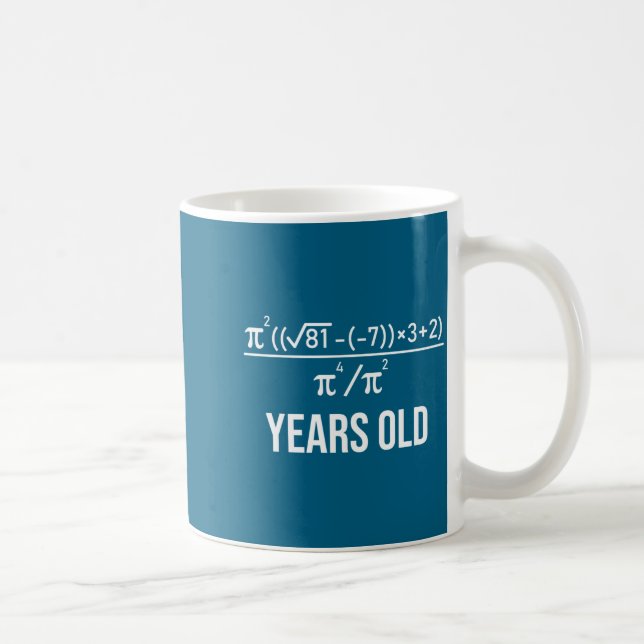 50 Years Old Equation Funny 50th Birthday Math  Kaffemugg (Höger)