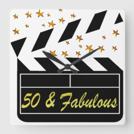 50 YR GAMLA MOVIE STAR FYRKANTIG KLOCKA