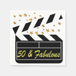 50 YR GAMLA MOVIE STAR PAPPERSSERVETT