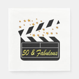 50 YR GAMLA MOVIE STAR PAPPERSSERVETT