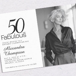50and Fabulous 50th Birthday Party Invitation Inbjudningar