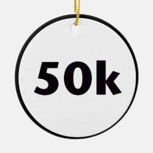 50k cirklar julgransprydnad keramik