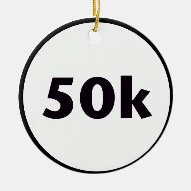 50k cirklar julgransprydnad keramik (Framsidan)
