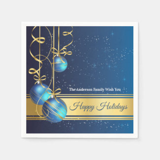 50pcs Christmas Paper Napkin Modern Tree Baubels Pappersservett