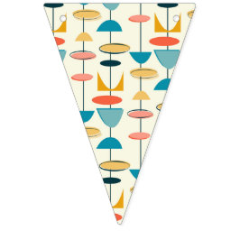 50s atomretro Bunting Vimplar