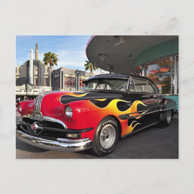 50's Hotrod! Vykort (Framsida)