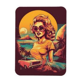 50s inspirerad retromagnet magnet