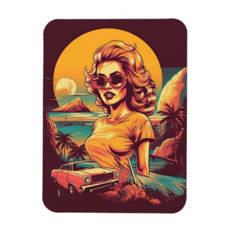 50s inspirerad retromagnet magnet