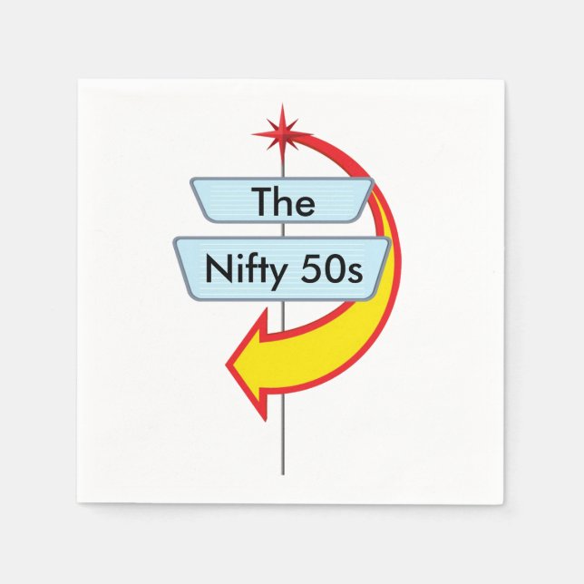 50s Middag 2 Pappersservett (Framsidan)