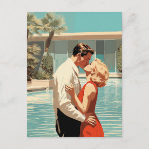 50s par Kissing Vykort