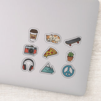 50st Kawaii Estetiska Vinyldekaler Paket Klistermärken