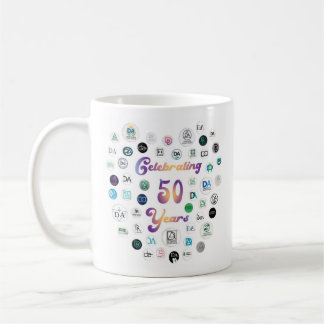 50th Anniversary 50 Logos Mug Kaffemugg