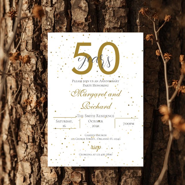 50th anniversary invitation inbjudningar (Skapare uppladdad)