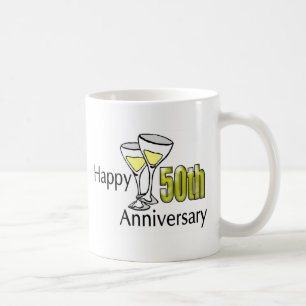 50th årsdag kaffemugg