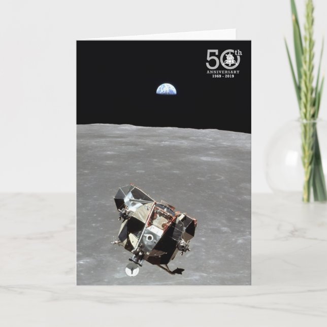 50th Årsdag landning för Apollo 11 Kort (Framsida)