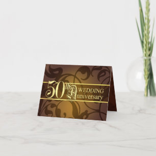 50th Årsdaginbjudningar - vikta kort