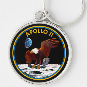 50th Årsdagmånelandning, Apollo 11 gradbeteckning: Rund Silverfärgad Nyckelring