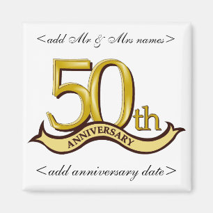 50th Årsdagparty favors Magnet