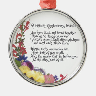 50th ÅrsdagTribute Julgransprydnad Metall
