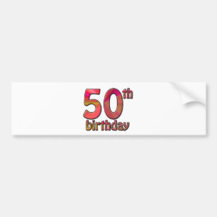 50th-birthday bildekal