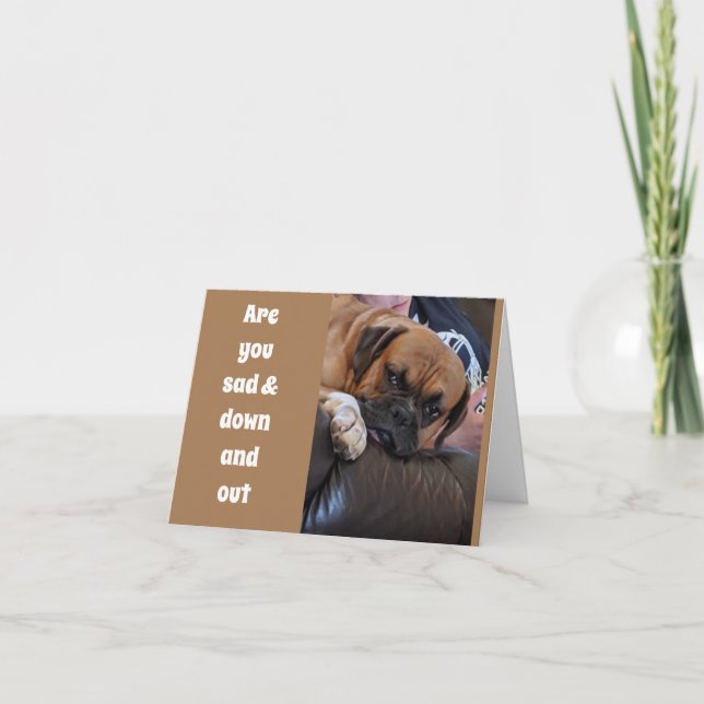 **50TH** BIRTHDAY DOWN AND OUT??? KORT (Framsida)