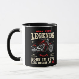 50th Birthday Man Biker Motorcycle Chopper 1975 Mugg