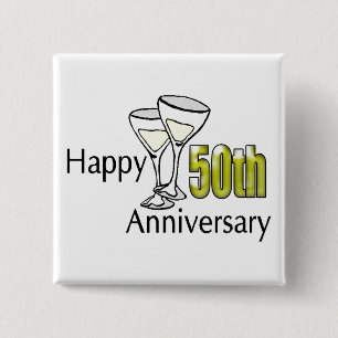 50th Bröllopsdagen knäppas Knapp