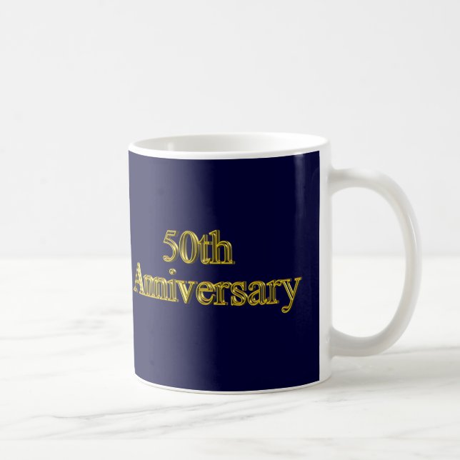 50th Bröllopsdaggåvor Kaffemugg (Höger)