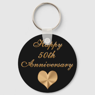50th bröllopsdaggåvor Keychains för billigt Nyckelring