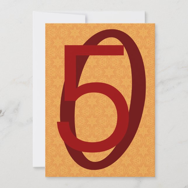 50th Den enorma födelsedagen numrerar guld och Inbjudningar (Framsida)