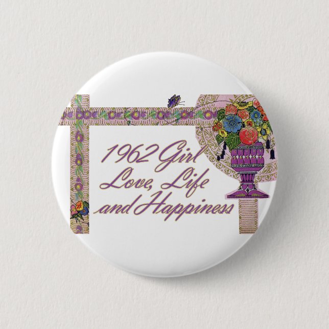 50th Födelsedag 1962 Knapp (Framsida)