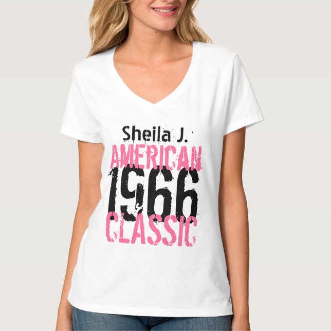 50th Födelsedag 1966 eller NÅGON ÅR Tee Shirt (Framsida)