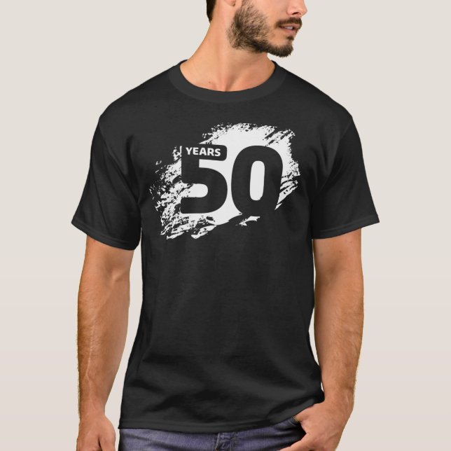 50th födelsedag, 50th årsdag t shirt (Framsida)