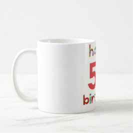 50th födelsedag för lycklig kaffemugg