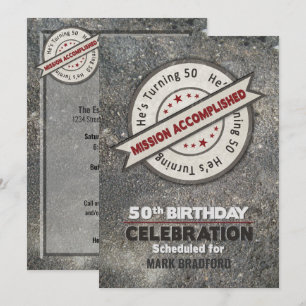 50th Födelsedag fulländad beskickning, Inbjudningar