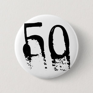 50th Födelsedag Knapp