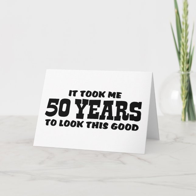 50th Födelsedag Kort (Framsida)