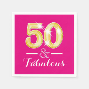 50th födelsedag och sagolika kvinnor pappersservett