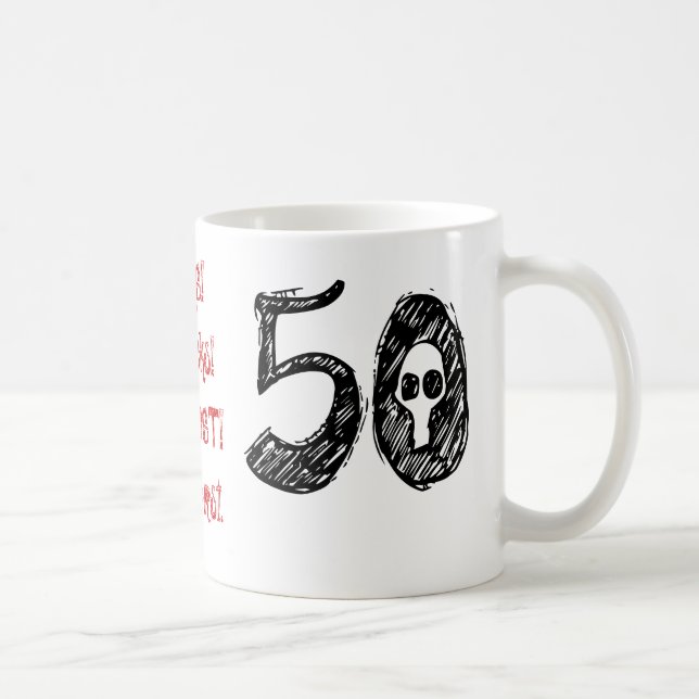 50th FödelsedagGaggåva roliga Goth Kaffemugg (Höger)