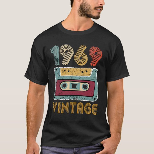 50th Födelsedaggåvavintage 1969 T Shirt (Framsida)