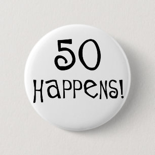 50th födelsedaggåvor, 50 händer! knapp