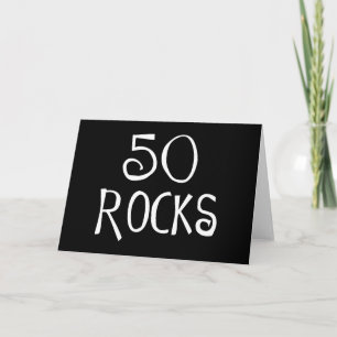 50th födelsedaggåvor, 50 STENAR Kort