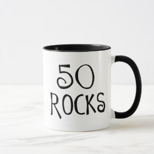 50th födelsedaggåvor, 50 STENAR Mugg