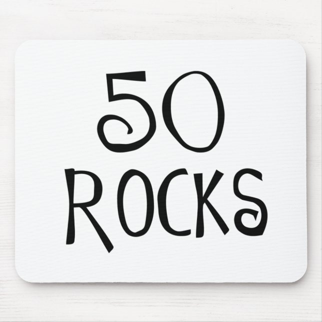 50th födelsedaggåvor, 50 STENAR Musmatta (Framsidan)