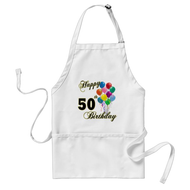 50th födelsedaggåvor för lycklig och förkläde (Framsidan)