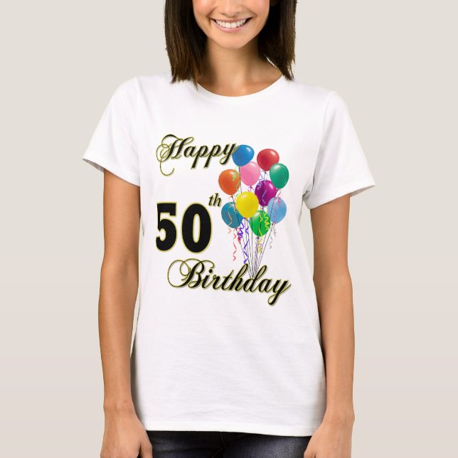 50th födelsedaggåvor för lycklig och tröja (Framsida)