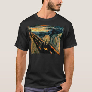 50th Födelsedaggåvor, skriet 50! T Shirt